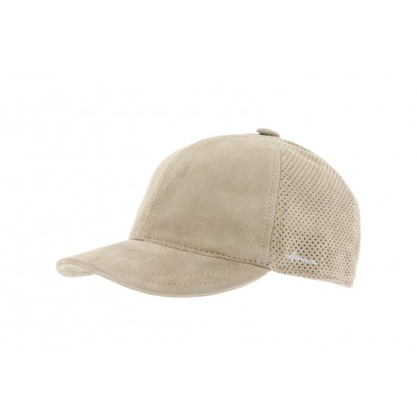 Casquette Baseball cuir Marron Taupe Herman ANCIENNES COLLECTIONS divers