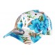 Casquette Baseball Bleue à Fleurs Hawai ANCIENNES COLLECTIONS divers