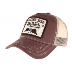 Casquette Von Dutch marron Electric Road Square CASQUETTES VON DUTCH