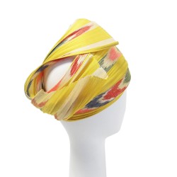 Serre Tête Chapeau mariage Jaune Céline Robert ANCIENNES COLLECTIONS divers