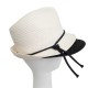 Chapeau Cérémonie Espino Noir et Ecru Céline Robert ANCIENNES COLLECTIONS divers