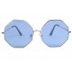 Lunettes de soleil octogonales bleues Fashion Octy LUNETTES SOLEIL Eye Wear