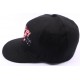 Casquette NY fitted noire et rouge CASQUETTES Hip Hop Honour