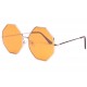 Lunettes de soleil octogonales jaunes Fashion Octy LUNETTES SOLEIL Eye Wear