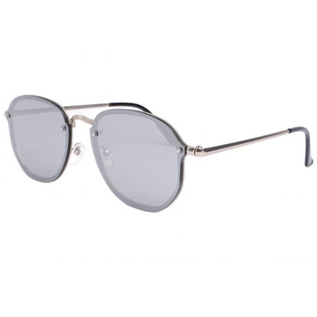 Lunettes de soleil miroir argent tendance Lucky LUNETTES SOLEIL Eye Wear