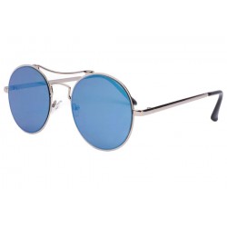 Lunettes de soleil miroir rondes bleues Need LUNETTES SOLEIL Eye Wear