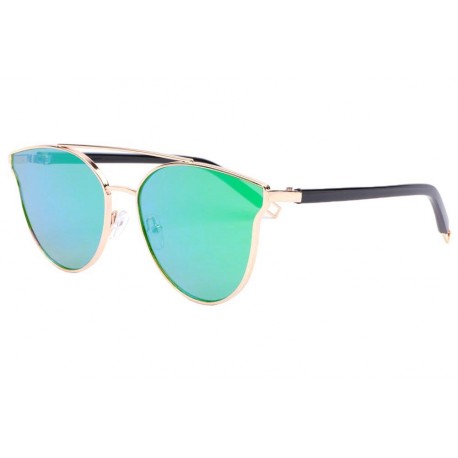 Lunettes de soleil miroir vert femme fashion Lola LUNETTES SOLEIL Eye Wear