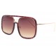 Grandes lunettes de soleil marron fashion Macky LUNETTES SOLEIL Eye Wear