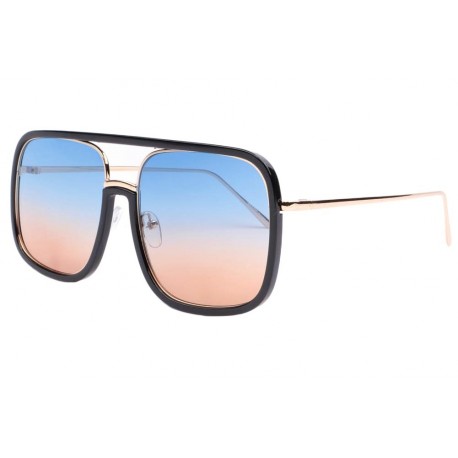 Grandes lunettes de soleil noir et bleu Macky ANCIENNES COLLECTIONS divers