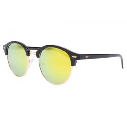 Lunettes de soleil rondes miroir jaune doré Nory LUNETTES SOLEIL Eye Wear