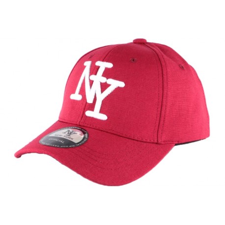 Casquette Enfant Rouge Melville de 7 à 11 ans Casquette Enfant Hip Hop Honour