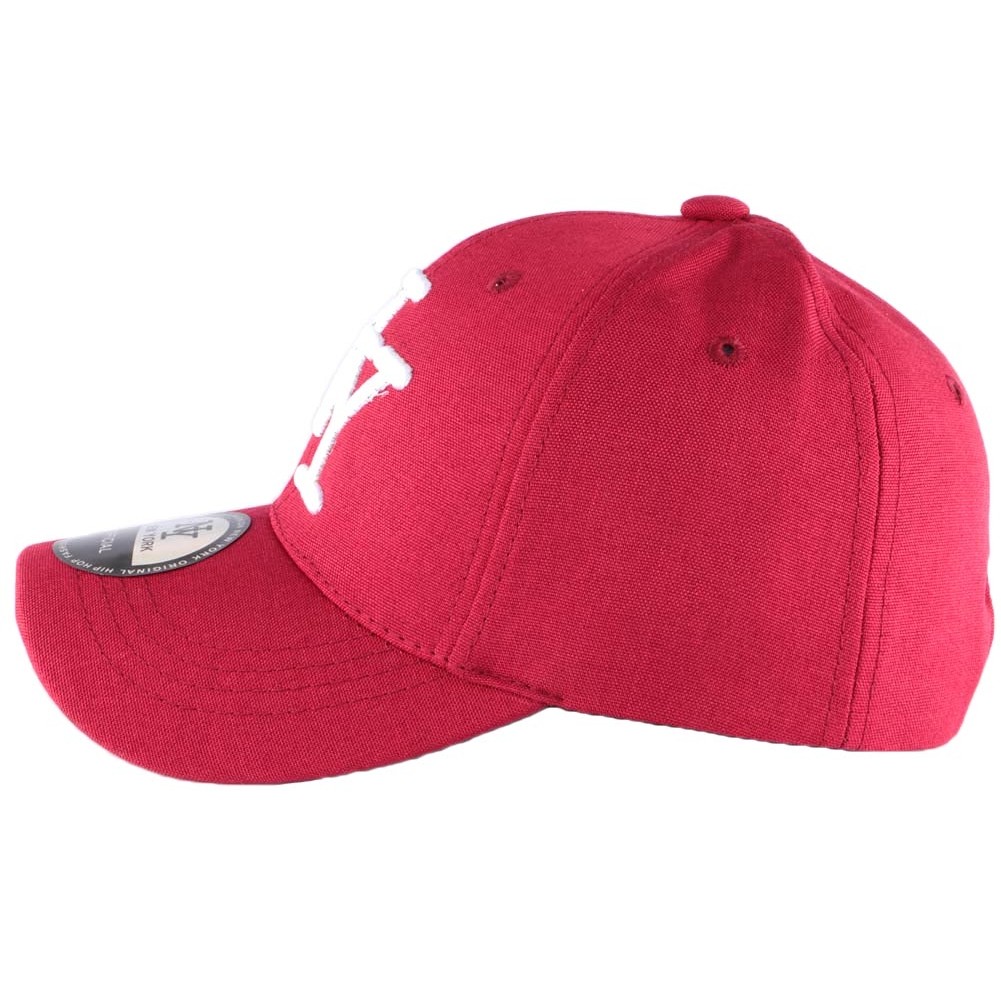 Casquette Baseball Hip Hop Honour Pour Enfant - Motif Smoky NY Coloré Rouge/jaune/bleu - Taille Unique 7 à 12 Ans - Style Streetwear