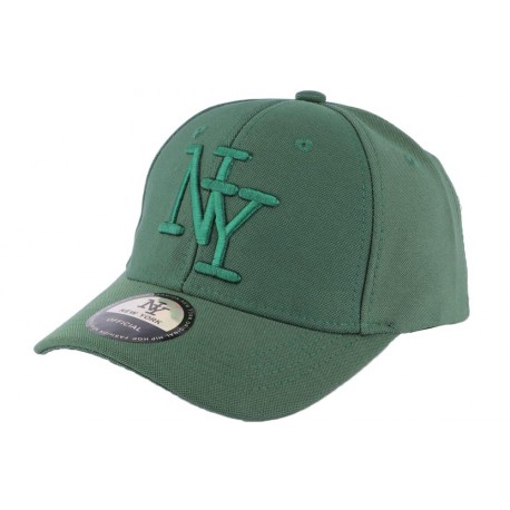 Casquette enfant verte Melville de 7 à 11 ans Casquette Enfant Hip Hop Honour