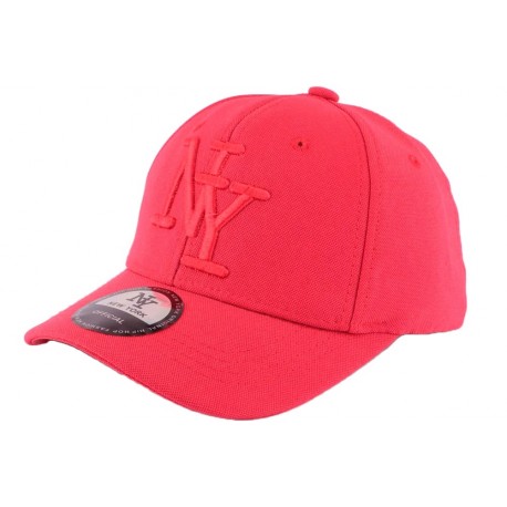 Casquette Enfant Rouge uni Melville de 7 à 11 ans Casquette Enfant Hip Hop Honour