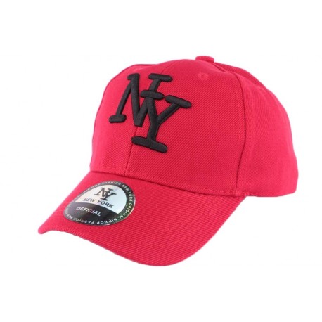 Casquette Enfant Rouge et noire Melville de 7 à 11 ans ANCIENNES COLLECTIONS divers