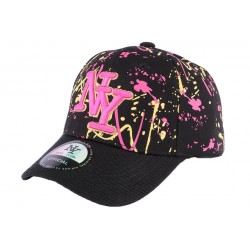 Casquette Enfant Noire et Rose Iggy de 7 à 11 ans ANCIENNES COLLECTIONS divers