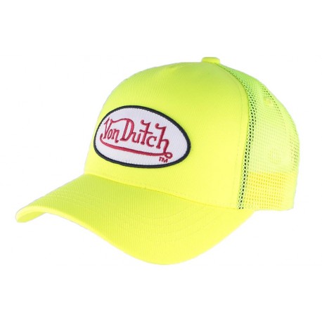 Casquette Von Dutch Jaune Fresh baseball CASQUETTES VON DUTCH