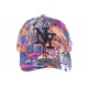 Casquette Enfant Bleu et Violette Soku de 7 à 11 ans Casquette Enfant Hip Hop Honour