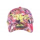 Casquette Enfant NY Rouge et violette Crazy Circle de 7 à 11 ans ANCIENNES COLLECTIONS divers