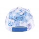 Casquette NY enfant bleu et blanche à fleurs Pasty de 7 à 12 ans ANCIENNES COLLECTIONS divers