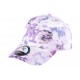 Casquette NY enfant violette et blanche à fleurs Pasty de 7 à 12 ans ANCIENNES COLLECTIONS divers