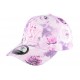 Casquette NY enfant rose et blanche à fleurs Pasty de 7 à 12 ans ANCIENNES COLLECTIONS divers