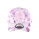 Casquette NY enfant rose et blanche à fleurs Pasty de 7 à 12 ans ANCIENNES COLLECTIONS divers