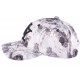 Casquette NY enfant grise et blanche à fleurs Pasty de 7 à 12 ans ANCIENNES COLLECTIONS divers