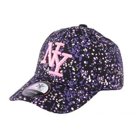 Casquette baseball enfant violette et noire Grafty de 7 à 12 ans ANCIENNES COLLECTIONS divers