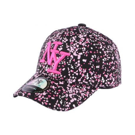 Casquette baseball enfant rose et noire Grafty de 7 à 12 ans ANCIENNES COLLECTIONS divers