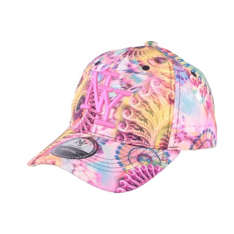 Casquette NY Enfant rose et jaune Psycircus 7 à 11 Ans ANCIENNES COLLECTIONS divers