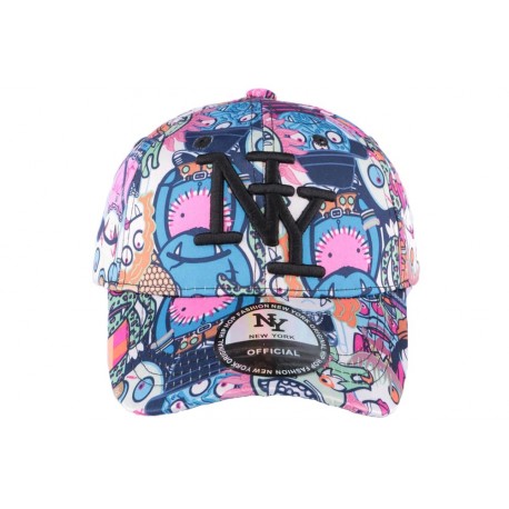 Casquette enfant bleue et rose Diablo 7 a 12 ans ANCIENNES COLLECTIONS divers