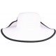 Chapeau mariage blanc et noir avec fleur Fergy ANCIENNES COLLECTIONS divers