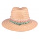 Chapeau paille femme beige naturel fantaisie Solya CHAPEAUX Léon montane