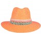 Chapeau paille femme orange fantaisie Solya ANCIENNES COLLECTIONS divers