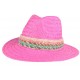 Chapeau paille femme rose fantaisie Solya CHAPEAUX Léon montane