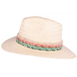 Chapeau paille femme beige clair fantaisie Solya ANCIENNES COLLECTIONS divers