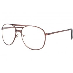 Grosses lunettes loupe marron en métal Vysia Lunettes Loupes New Time