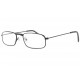 Lunettes lecture noires rectangle métal Vedi Lunettes Loupes New Time