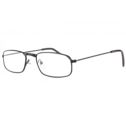 Lunettes lecture noires rectangle métal Vedi Lunettes Loupes New Time