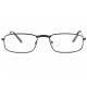 Lunettes lecture noires rectangle métal Vedi Lunettes Loupes New Time