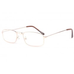 Lunettes lecture dorees rectangle métal Vedi Lunettes Loupes New Time