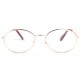 Lunettes de lecture rondes dorees en métal Naky Lunettes Loupes New Time