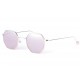 Lunettes de soleil octogonales miroir argent Ocha LUNETTES SOLEIL SOLEYL