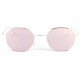 Lunettes de soleil octogonales miroir argent Ocha LUNETTES SOLEIL SOLEYL