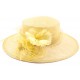 Chapeau cérémonie Ipanama en sisal Jaune ANCIENNES COLLECTIONS divers