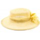 Chapeau cérémonie Ipanama en sisal Jaune ANCIENNES COLLECTIONS divers