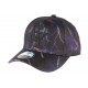 Casquette enfant noire eclairs violets Stormy 7 a 12 ans ANCIENNES COLLECTIONS divers