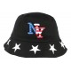 Chapeau Bob noir drapeau USA et étoiles en coton ANCIENNES COLLECTIONS divers