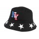 Chapeau Bob noir drapeau USA et étoiles en coton ANCIENNES COLLECTIONS divers